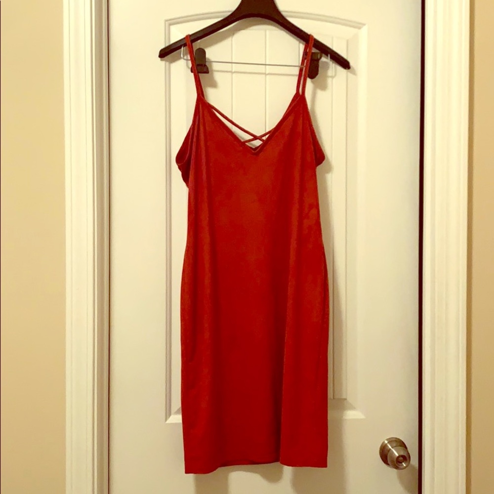 Suede dress